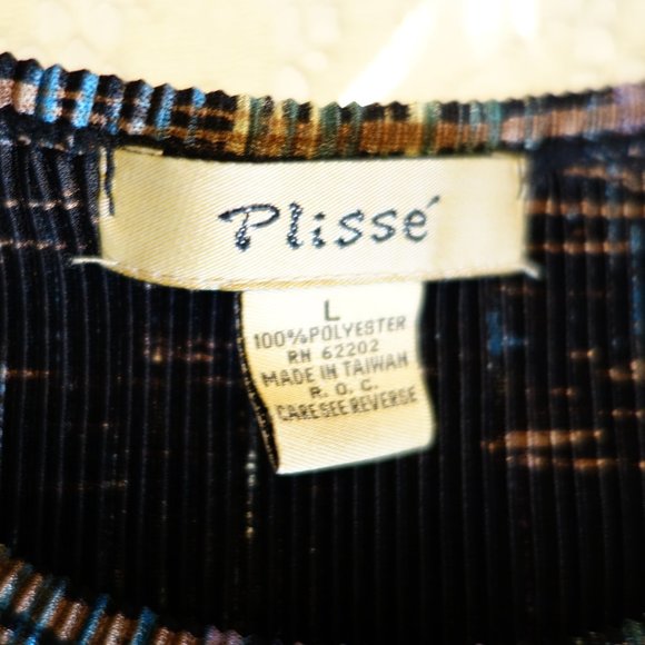 Plisse Black Mulicolor Tank Size Size L - Picture 4 of 5